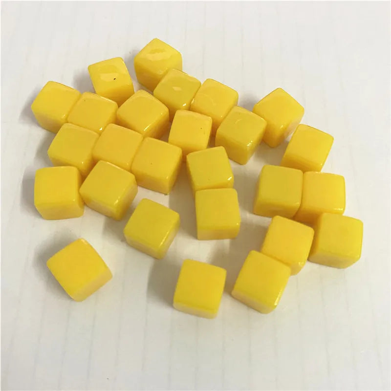 100Pcs Solid and Clear Acrylic Cubes For Board Games