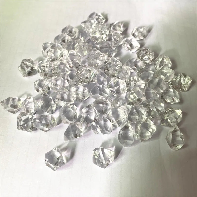 50PCS Acrylic Transparent Irregular Stone Game Pieces