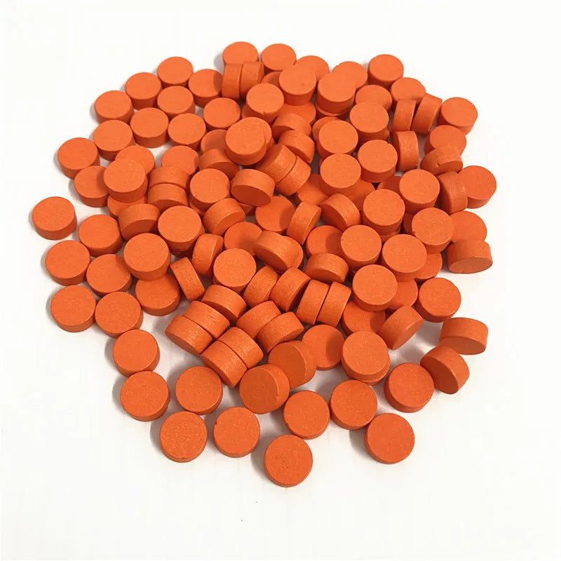 100Pcs With Bag Wooden Game Pieces