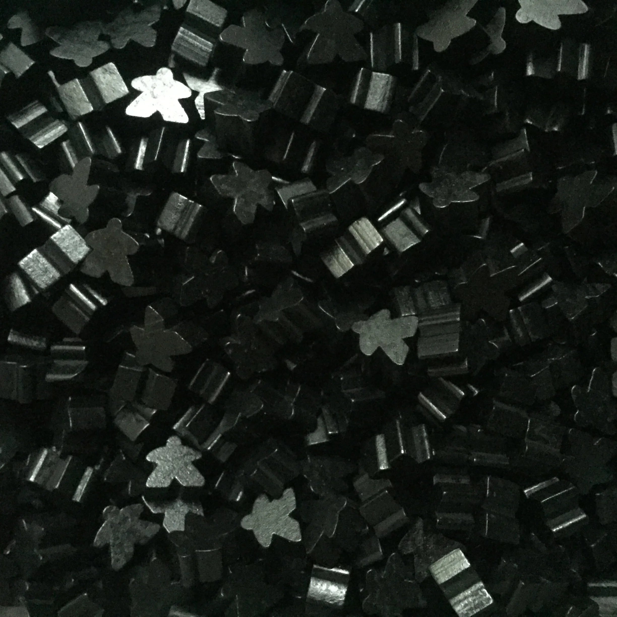 25PCS Wooden Meeples - 5 Colors Standard 16mm