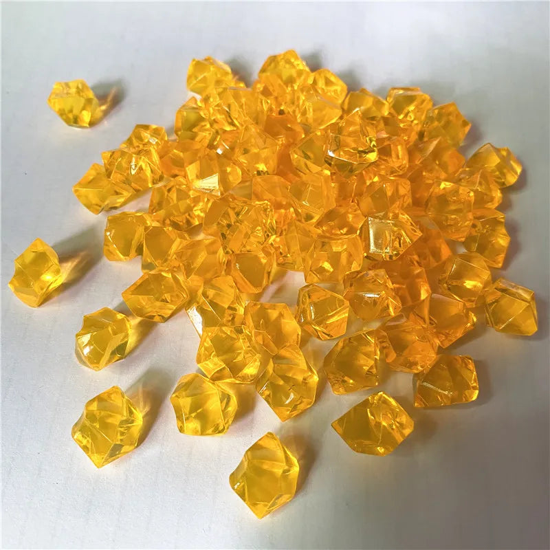 50PCS Acrylic Transparent Irregular Stone Game Pieces