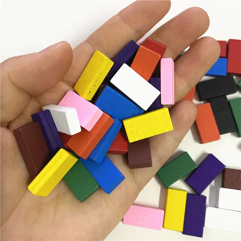 50Pcs Colorful Brick Cube Game pieces For Board Gamess