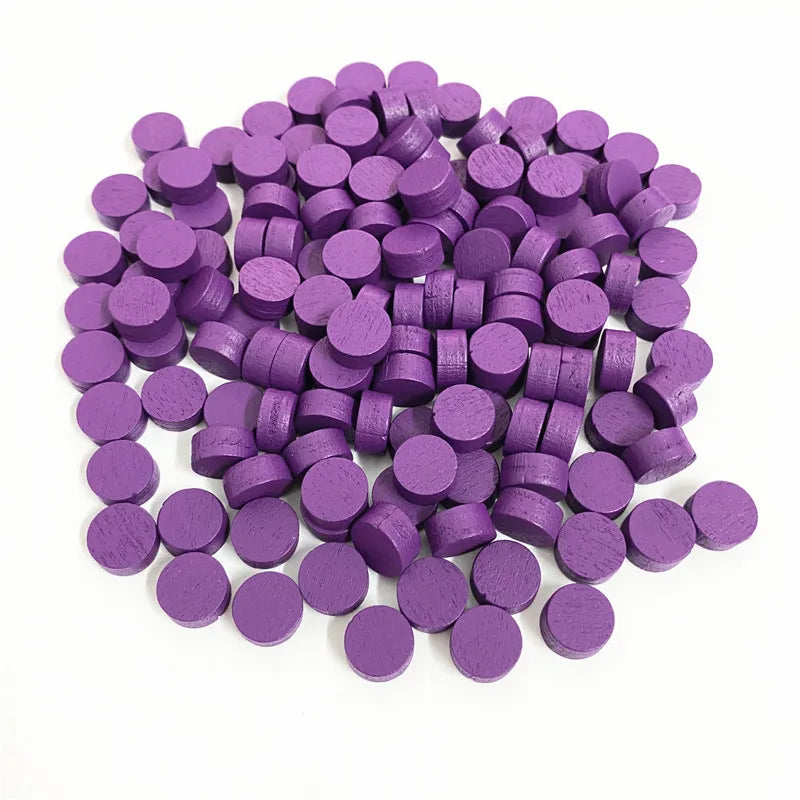 100Pcs With Bag Wooden Game Pieces