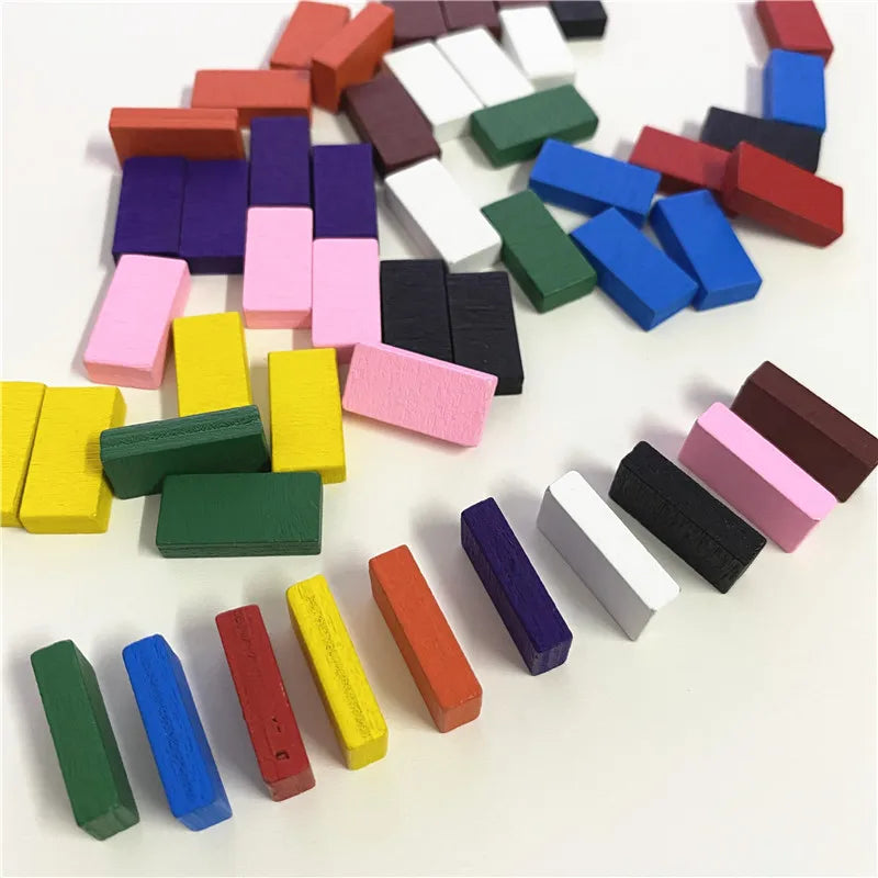 50Pcs Colorful Brick Cube Game pieces For Board Gamess