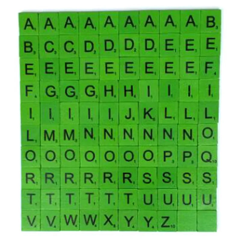 100pcs Wooden Letters For Board Games