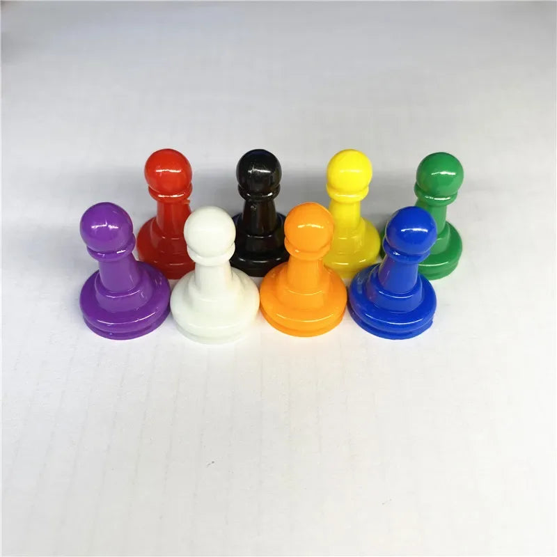 96Pc 8 Color Plastic Pieces for Board Games - Out of Play