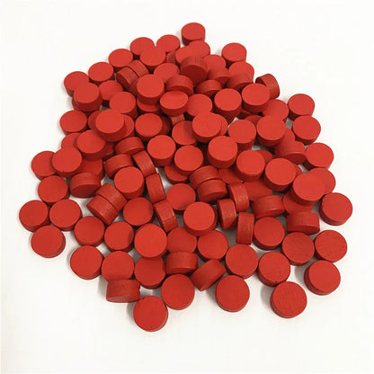 100Pcs With Bag Wooden Game Pieces