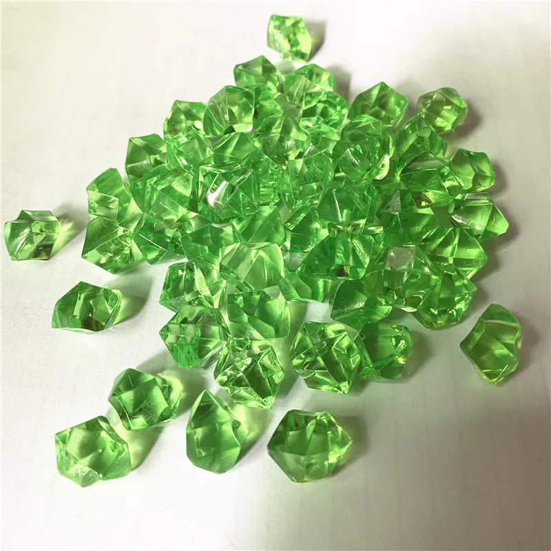 50PCS Acrylic Transparent Irregular Stone Game Pieces