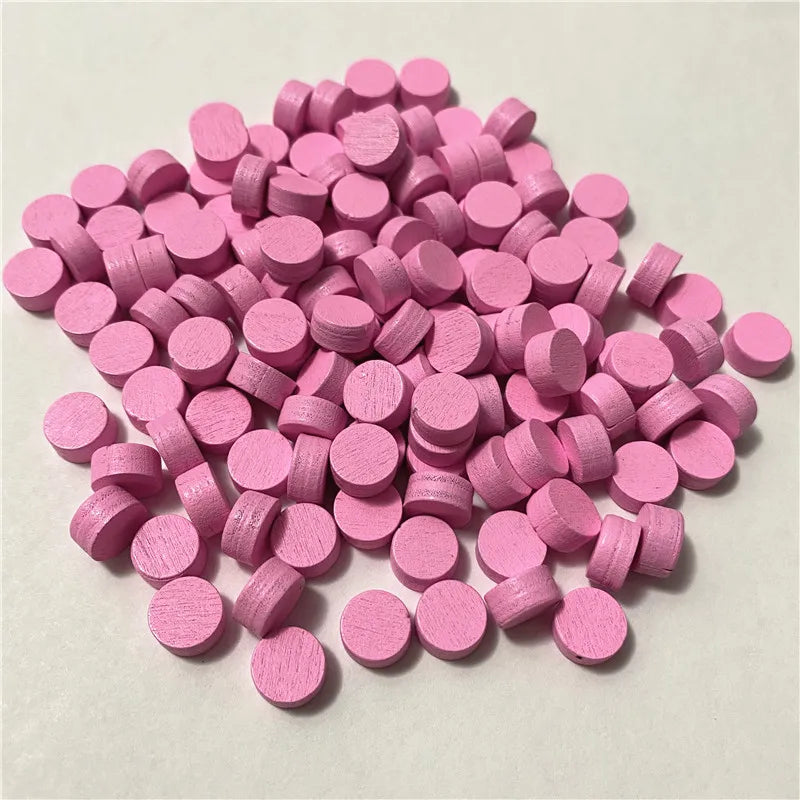 100Pcs With Bag Wooden Game Pieces