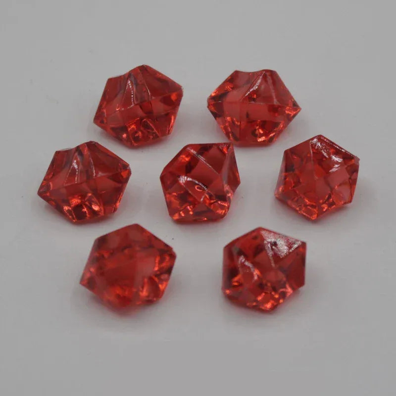 50PCS Acrylic Transparent Irregular Stone Game Pieces - Out of Play