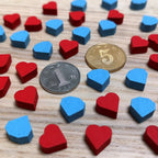 40Pcs Wood Game Tokens