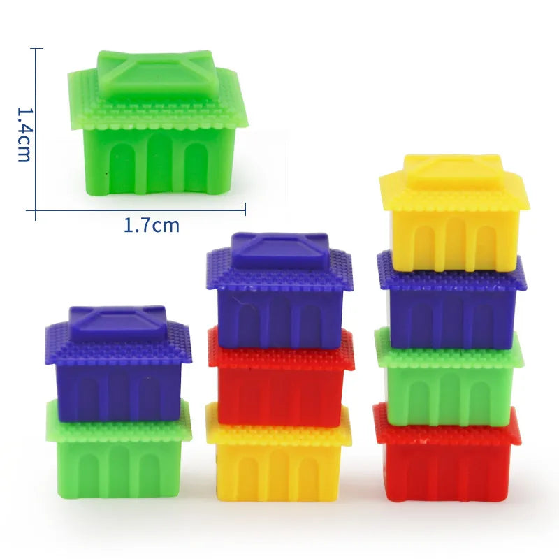 40PCS Plastic Houses for Board Games