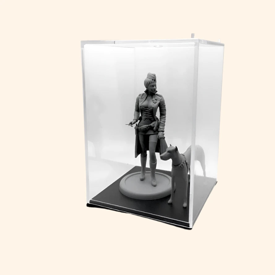 Transparent Protective Dust Cover Box 1/24 Scale - Out of Play