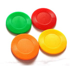 90Pcs Plastic Chips No Value Coins for Gaming