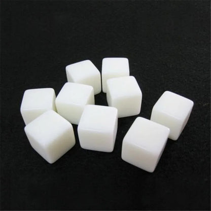 White cube-shaped objects on a black background