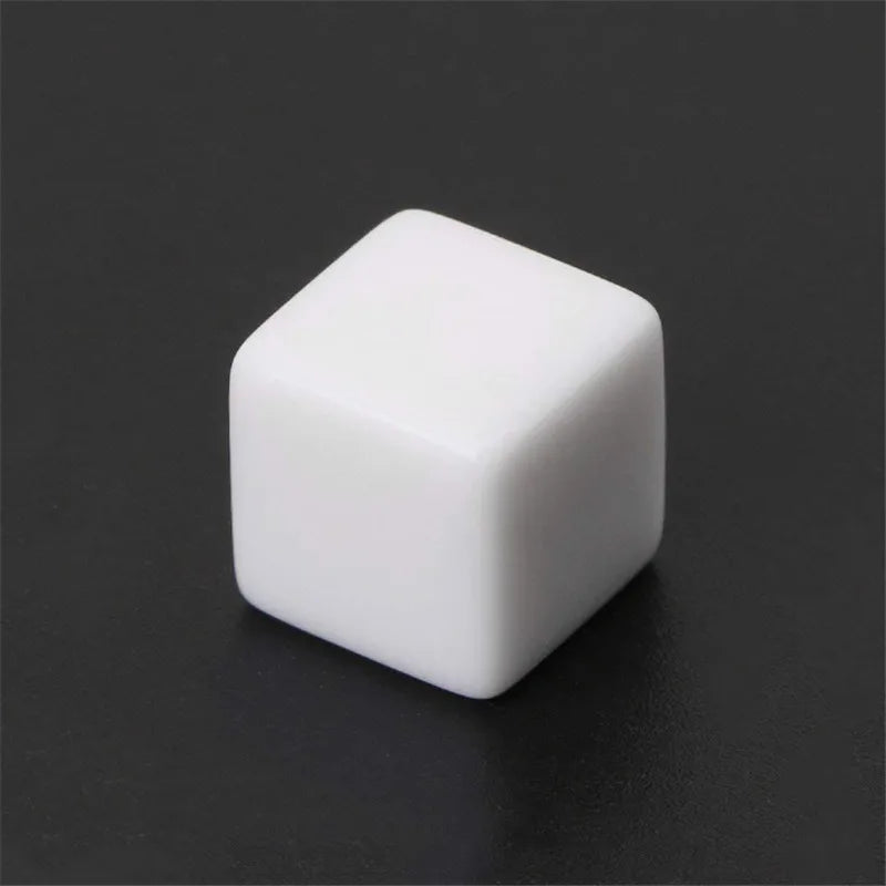 50Pcs Glossy D6 Blank Dice