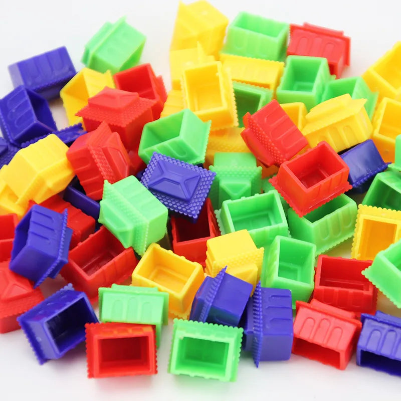 40PCS Plastic Houses for Board Games