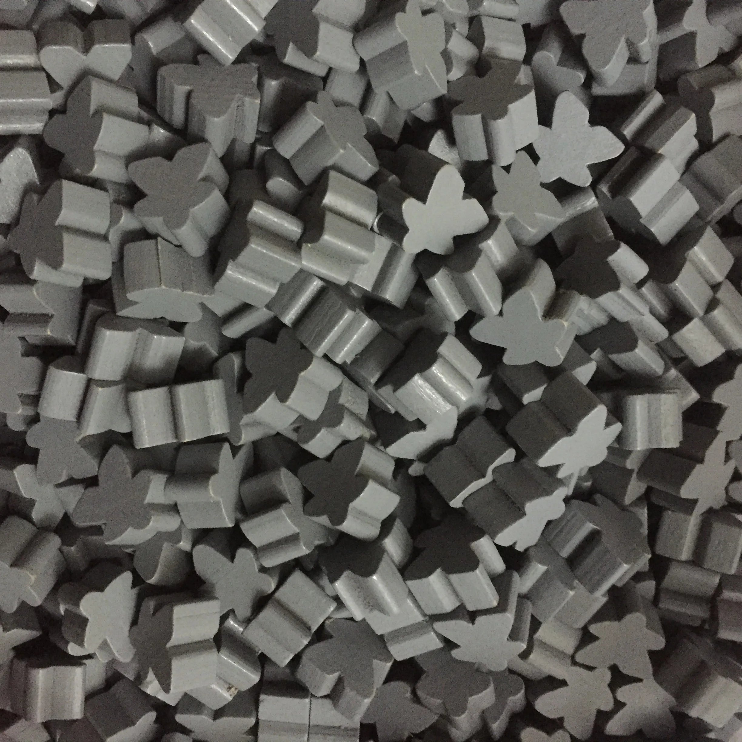 25PCS Wooden Meeples - 5 Colors Standard 16mm