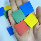 10Pcs Wooden Flat Square For Board Games