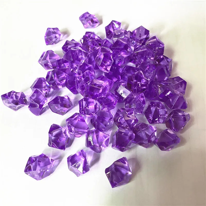 50PCS Acrylic Transparent Irregular Stone Game Pieces