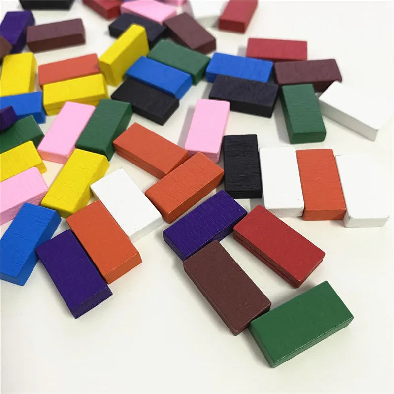 50Pcs Colorful Brick Cube Game pieces For Board Gamess