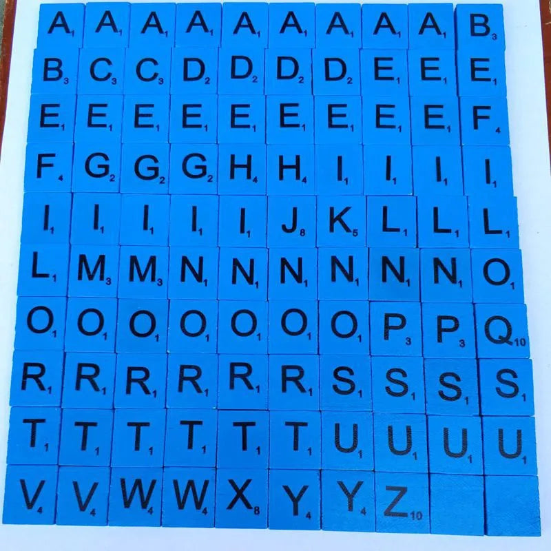 100pcs Wooden Letters For Board Games