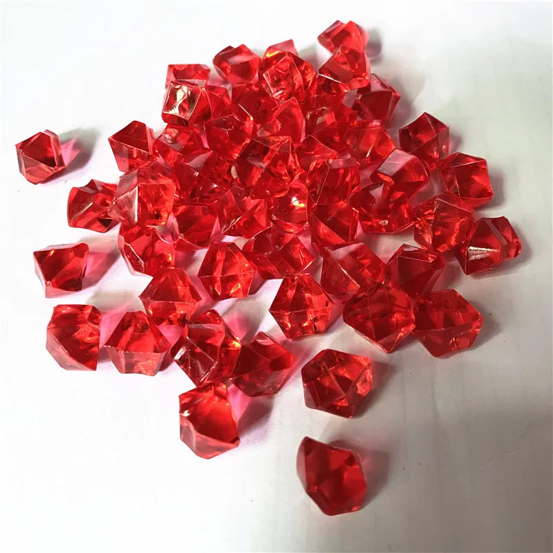 50PCS Acrylic Transparent Irregular Stone Game Pieces