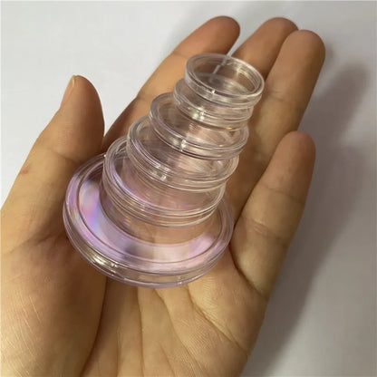 18-45mm Clear Plastic Containers For Tokens
