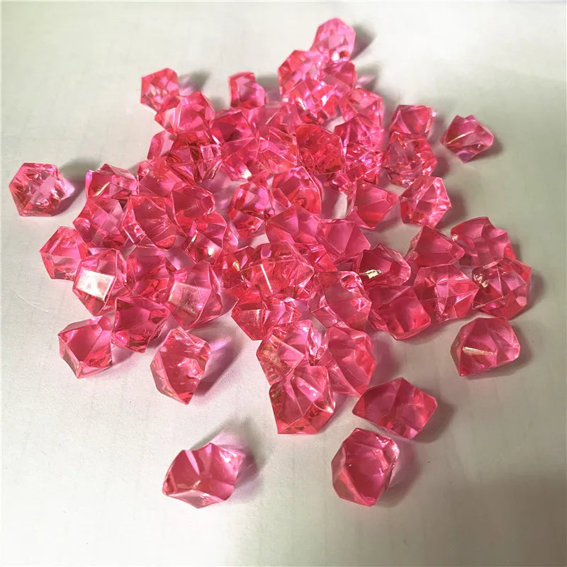50PCS Acrylic Transparent Irregular Stone Game Pieces