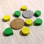 100Pcs Heart/Diamond/Water/Cross/Star Wood Game Pieces