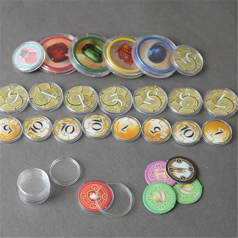 18-45mm Clear Plastic Containers For Tokens