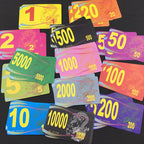 20Pcs PVC Plastic Cards With Values