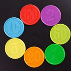 10pc Plastic Poker Chip With Numbers