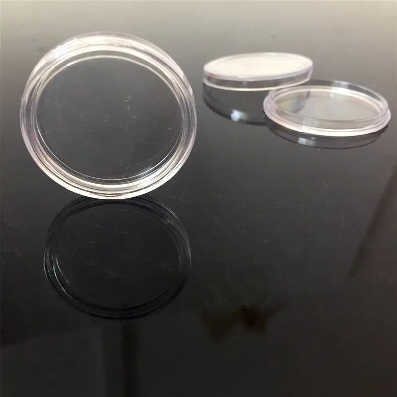 18-45mm Clear Plastic Containers For Tokens