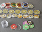 18-45mm Clear Plastic Containers For Tokens