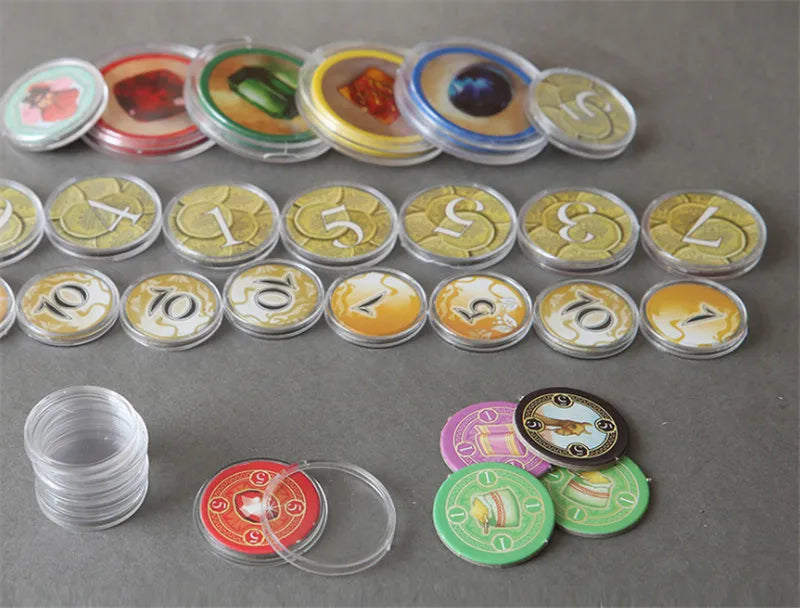 18-45mm Clear Plastic Containers For Tokens