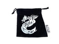 Small Cotton Twill Dice Bag - Celtic Knot Dragon Design - Out of Play
