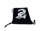 Small Cotton Twill Dice Bag - Celtic Knot Dragon Design - Out of Play