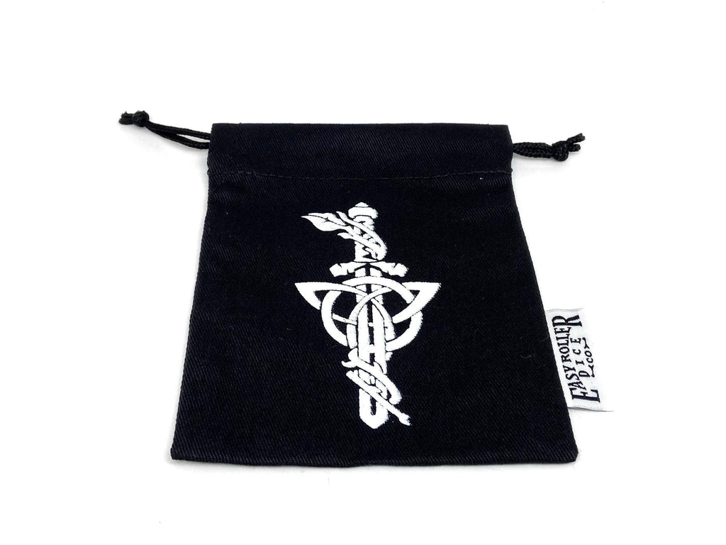 Small Cotton Twill Dice Bag - Dagger Design - Out of Play