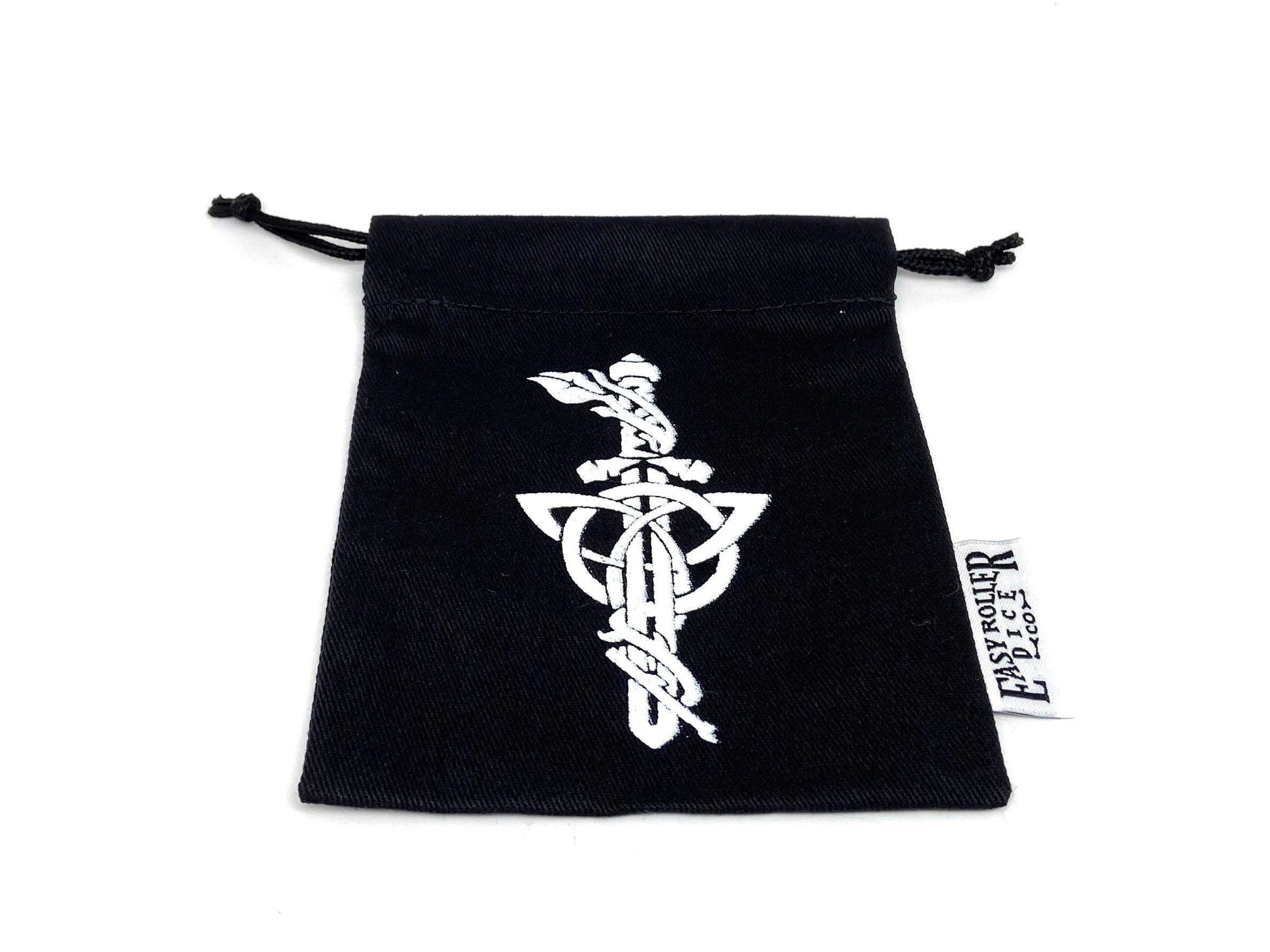 Small Cotton Twill Dice Bag - Dagger Design Easy Roller Dice Company
