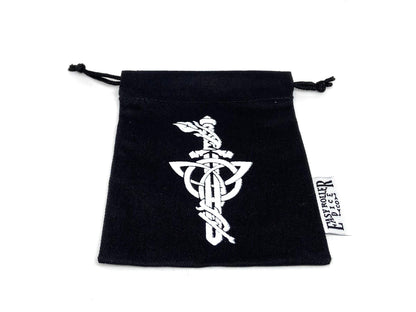 Small Cotton Twill Dice Bag - Dagger Design Easy Roller Dice Company