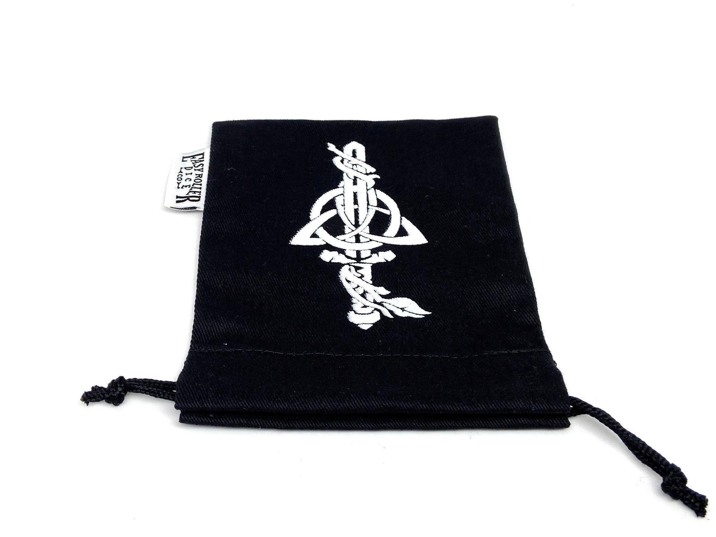 Small Cotton Twill Dice Bag - Dagger Design - Out of Play