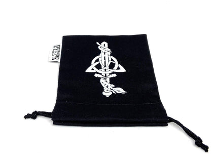 Small Cotton Twill Dice Bag - Dagger Design Easy Roller Dice Company