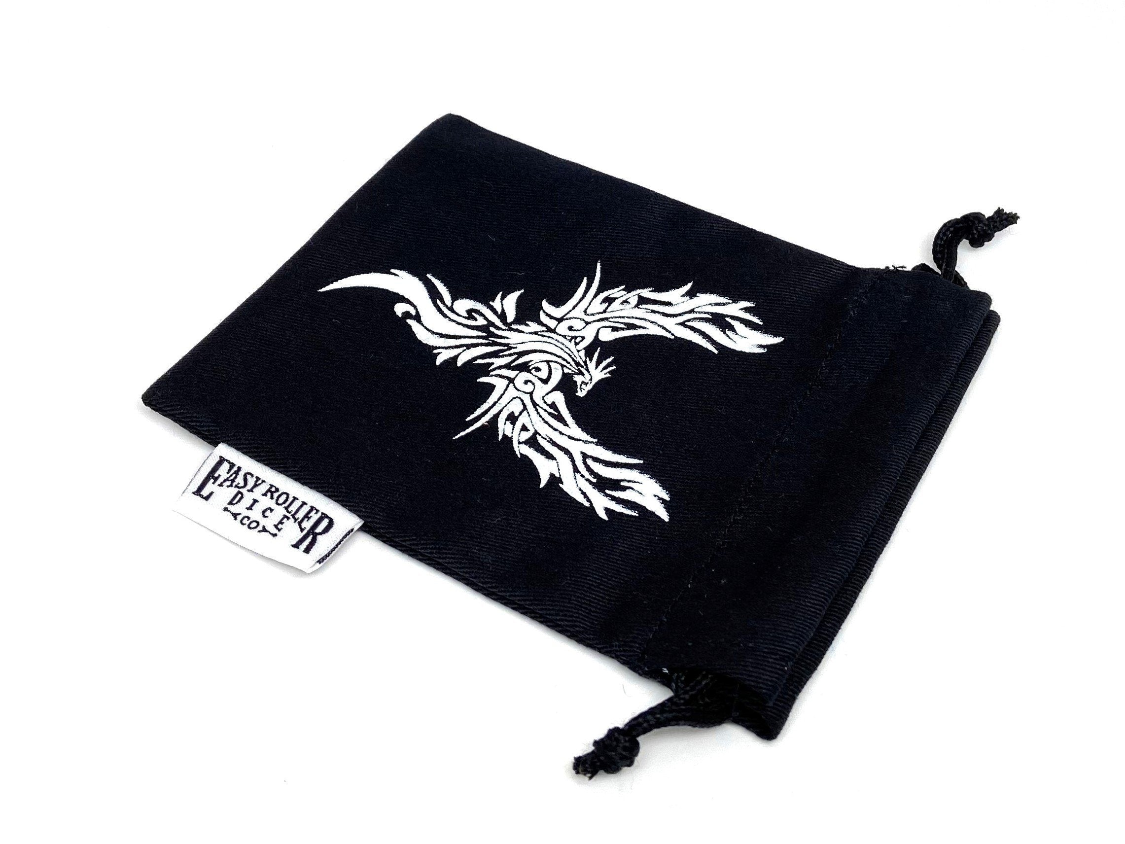 Small Cotton Twill Dice Bag - Phoenix Design - Out of Play