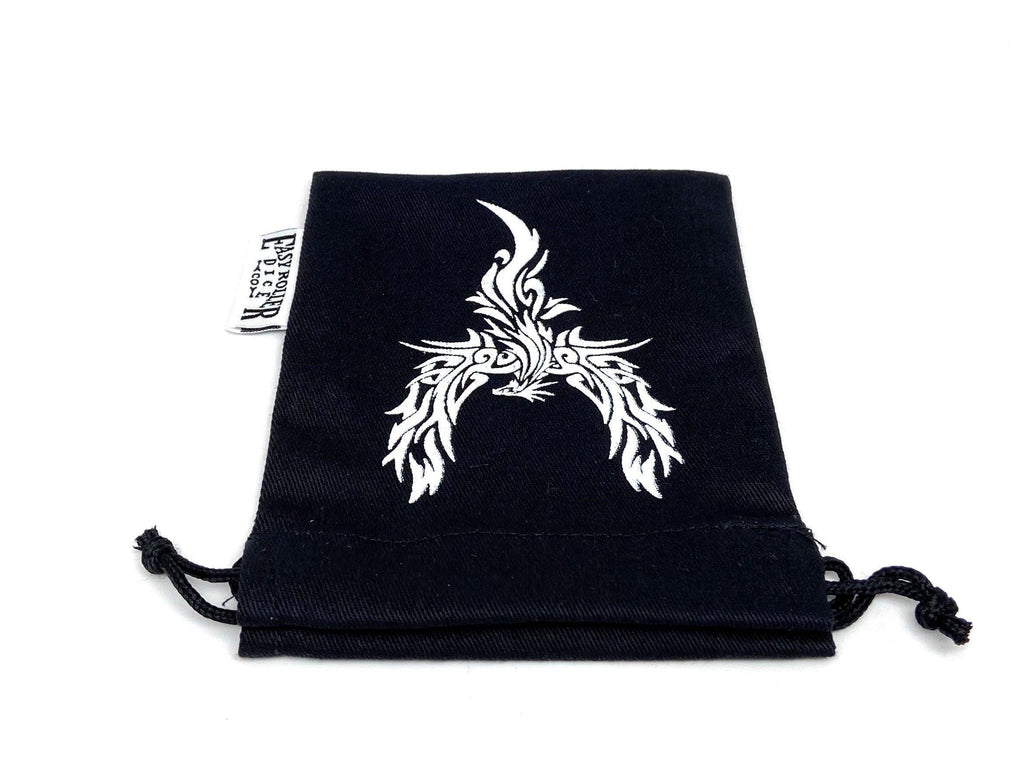 Small Cotton Twill Dice Bag - Phoenix Design - Out of Play
