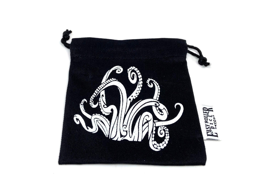 Small Cotton Twill Dice Bag - Tentacles Design - Out of Play