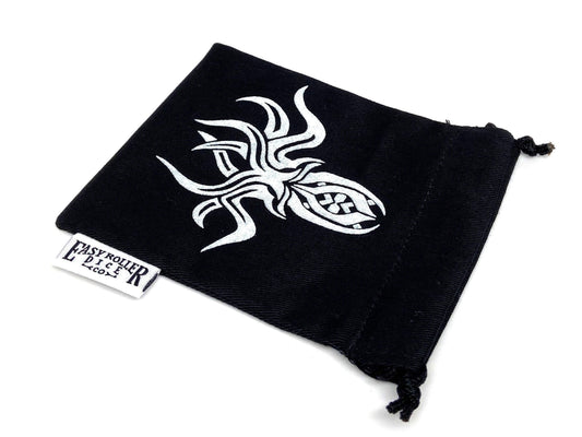 Small Cotton Twill Dice Bag - Cthulhu Design Easy Roller Dice Company