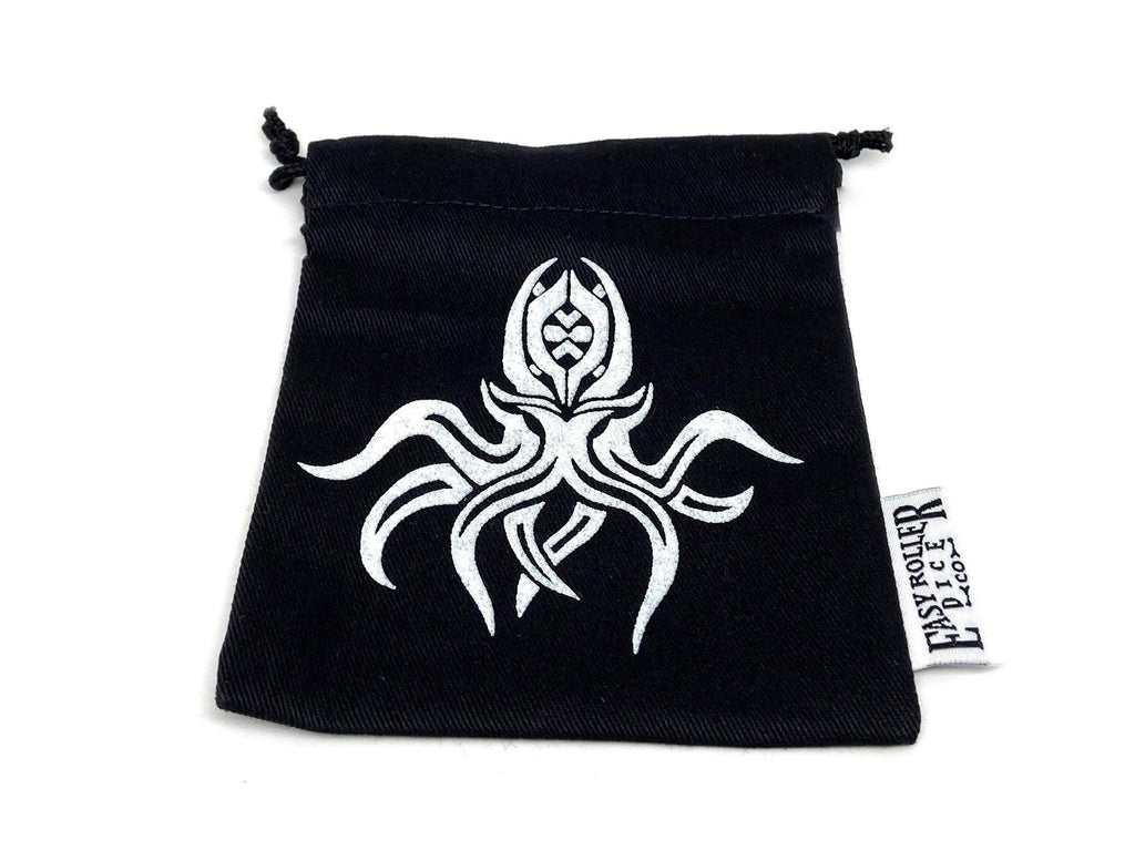 Small Cotton Twill Dice Bag - Cthulhu Design - Out of Play