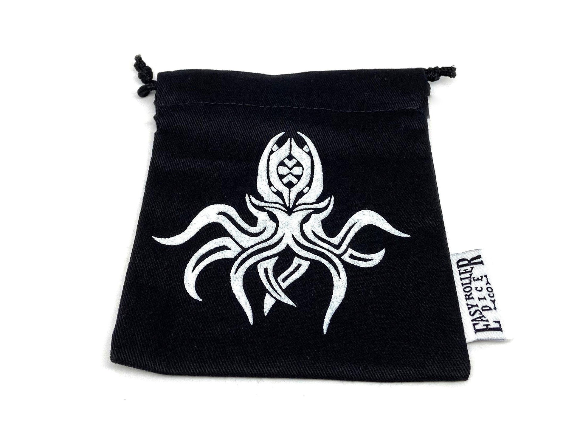 Small Cotton Twill Dice Bag - Cthulhu Design Easy Roller Dice Company