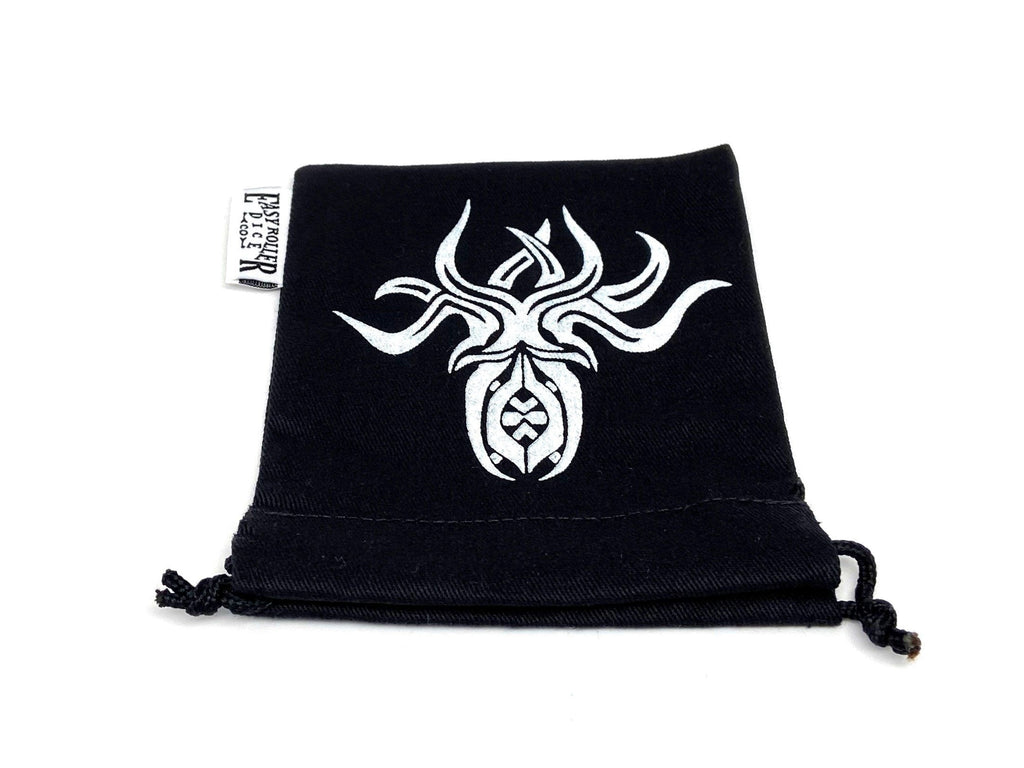 Small Cotton Twill Dice Bag - Cthulhu Design - Out of Play